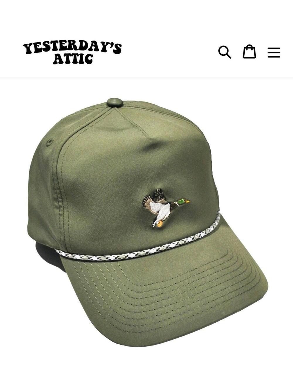 Poncho Outdoors Duck Hunting Green Bird Ducks Outdoors Snapback
